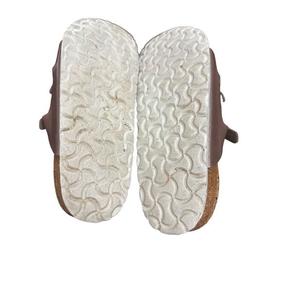 Birkenstock Florida Soft Footbed “Pearly Hazel” Mocha Shiny Size 39 Narrow Fit - Picture 7 of 7